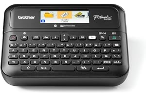 Brother PT-D610BTVP | Etichettatrice Desktop Professionale | Collegabile a PC | Tastiera QWERTY |Display LCD | Nastri TZE fino a 24 mm | Valigetta e alimentatori inclusi
