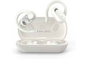 XINSRE Open Ear Headphones Bluetooth 5.3 Wireless Earbuds, True Wireless Over-Ear Headset with Adjustable Earhooks,55H Playtime, Stereo Sound, IPX7 Waterproof Sports Earphones for Running, Driving
