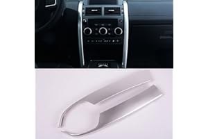DIYUCAR - Accesorios para consola central de aleación de aluminio para LR Discovery Sport 2015 2016 2017 2018 2019 (plateado)