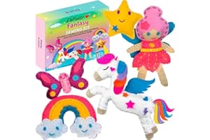 DeFieltro Fantaisie - Kit de Couture Filles - Kit Artisanat pour Adultes et Enfants - Ensemble Couture pour Apprendre à Coudre