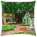Produktbild Pretty Courtyard With Tiny House - Throw Pillow Cover Case (18