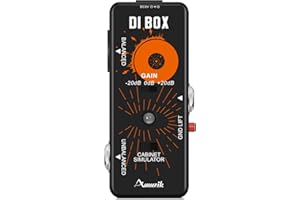 Amuzik Di Box Effect Pedal Matchbox Effector for Electric Guitar Pedal with Ture Bypass Mini Size