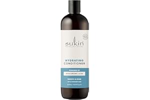 Sukin Hydrating Conditioner 500ml - strengthens and repairs dry and damaged hair, adds shine and tames frizz - with Coconut Oil & Shea Butter; cruelty free & vegan friendly.