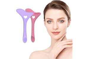 SVOCK 2 szablony do makijażu oczu, szablony do eyelinera, stempli do rzęs i silikonowych szablonów do eyelinera, wielofunkcyjny silikonowy szablon do cieni do powiek do szybkiego makijażu