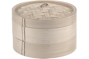 Paderno World Cuisine Ensemble de cuiseur Vapeur en Bambou de 29,9 cm