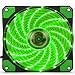 Produktbild YUYOUG Lüfter Heatsink Cooler, 15 LED-Neon, 120 mm, DC 12 V, 4pin PC-Gehäuse-Kühler-Lüfter mit, plastik, grün, Einheitsgröße