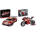 LEGO 42125 Technic Ferrari 488 GTE “AF Corse #51” Supersportwagen, Sammlerset für Erwachsene & 42107 Technic Ducati Panigale 