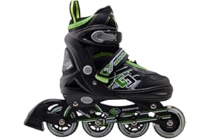 TANTE TINA Rollers Professionneles pour Enfants/Adolescents/Adultes - à Taille réglable, roulis Avant Luminous