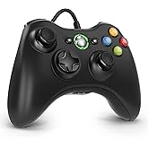 Diswoe Controller for Xbox 360, PC USB Wired Joystick Gamepad, Improved Ergonomic Design for Xbox 360 Slim PC with Windows Vi