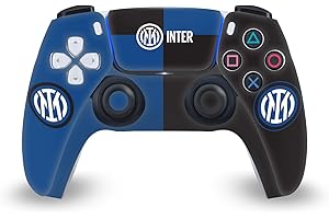 Head Case Designs Licenza Ufficiale Inter Milan Bandiera Distintivo Vinile Frontalino Sticker Gaming Pelle Adesivo Compatibile con Sony Playstation 5 PS5 DualSense Controller