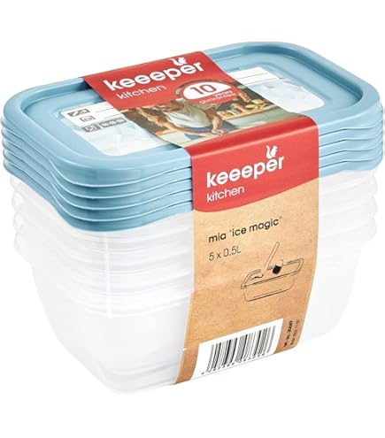 Mini Congelatore DecorRack Confezione Da 12 - Contenitori Per Alimenti In Plastica Da 7 Once Con Coperchi