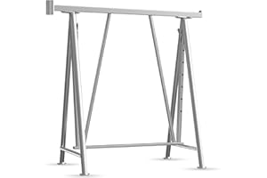 SCHAKE GMBH Schake Arbeitsbock [1,5 t Tragkraft | verzinkt] Faltgerüstbock "Compakt S 1200" Arbeitsböcke klappbar - Böcke höhenverstellbar - Klappbock & Montagebock - Unterstellbock höhenverstellbar