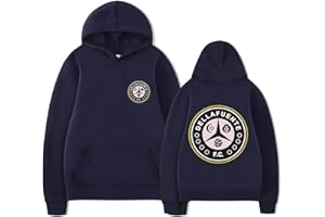 Parkourer Dellafuente Sudadera con Capucha para Hombre/Mujere Dellafuente F.C Impreso Manga Larga Hoodie Moda Hip Hop Unisex Pullover Harajuku Streetwear Essentials Hoodie Dellafuente Ropa