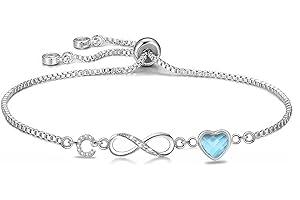 Kraven Bracelet Femme Argent 925 Infini Initiales, Bracelet d'amour Femme Réglable Lettres A-Z, Bijoux Femme Cadeaux Noël Femme Anniversaire Fête des Mères Cadeau Maman