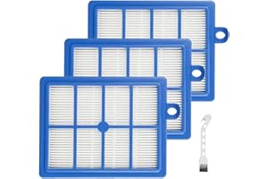 BLUTENET 3 Stück Filter Ersatzteile Zubehör Set für AEG VX6 VX7 VX8 VX9 LX7 LX8 LX9 Staubsauger Ersatzfilter, Ersetzt AEG AFS1W (3 Filter + 1 Reinigungsbürste)