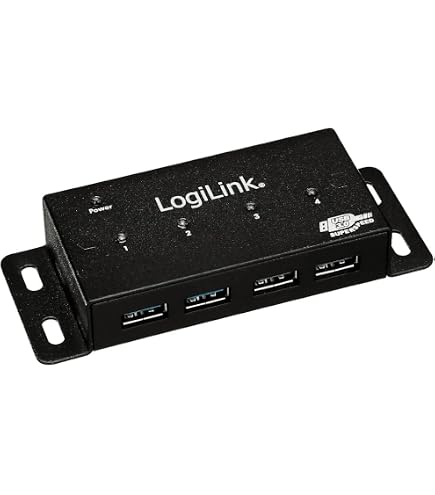 ICY BOX Hub USB 3.0 Attivo 7 Porte Con Alimentatore 12V/5A – Ricarica Rapida QC 3.0, Alluminio IB-HUB1703-QC3