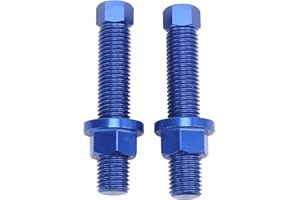 TBEST Bullone Tendicatena da 2 Pezzi, Tendicatena in Lega di Alluminio 50304040100 5030404000 Ricambio sostituzione per SX SXF EXCF SXS SMC(Blu)