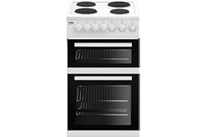 Beko EDP503W Freestanding 50cm Double Oven Electric Cooker With Sealed Plate Hob - White