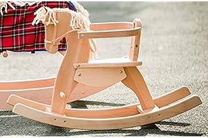 Helga Kreft 50083 Schaukelpferd Holz Emmy, Schaukeltier, ab 10 Monate, Sitzhöhe: 30 cm, Handarbeit Made in Germany