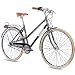 Produktbild 28" Zoll NOSTALGIE CITYRAD CITY BIKE DAMENRAD CHRISSON OLD CITY LADY N3 mit 3Gang SHIMANO NEXUS schwarz matt