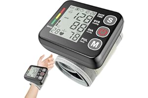 GOBESTY Tensiomètre Poignet, Portable Tensiomètres, Tensiometre Poignet avec Détection d'Arythmie, Mesure Entièrement Automatique, pour Tours de Poignet de 13,5 à 19,5 cm