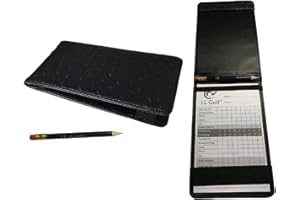 LL-Golf® Élégant Golf Carte de Score Support avec Stylo et Block/Housse/Étui/Pochette/Porte-Documents/Carte de Score/scorecard Holder