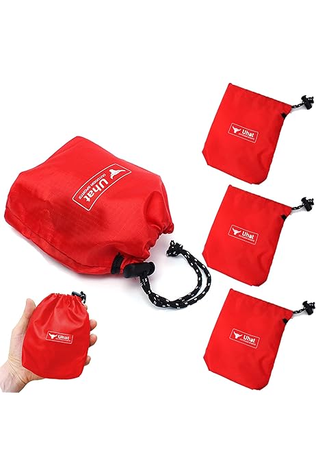 Mesh Produce Fish Net Bag, Fishing Catch With Drawstring, Portable