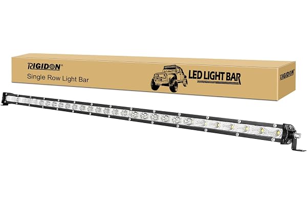 RIGIDON 80 cm 32 pouces 150W Slim led light barre,12V 24V barre d'éclairage led, faisceau combo spot d'inondation pour offroad Véhicules Voiture camions SUV ATV 4x4 tracteur,6000K conduite Lumières