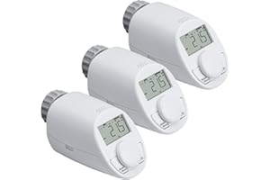 ‎EQIVA eqiva 3er-Set Model N Elektronik-Heizkörperthermostat mit Boost-Funktion…