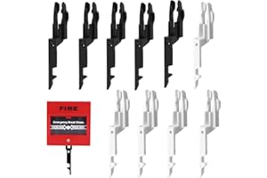 FUITKE Fire Alarm Test Key, 10 Pcs Fire Call Point Keys Spare Emergency Door Release Keys Universal Call Points Safe Tools Easy to Use for Versions of Call Point Fire Safety Checks (Black white)