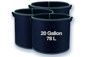 LLWQUANZSS Hylong Growing Bags (3-Pack) - 78L Potato & Tomato Planter - Soft-sided Reusable Grow Bags