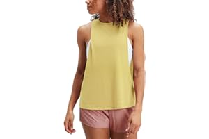 Hanyomo Mujer Ejercicio Aptitud física Camisetas sin mangas recortado Sin mangas Gimnasia Yoga Corriendo Atlético Camisas