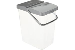 BRANQ HOME ESSENTIAL Pojemnik 10 l proszek do prania pojemnik na paszę Unibox z pokrywką fioletowy pudełko do przechowywania łazienki kuchnia