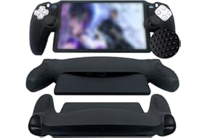 HOH Custodia Silicone compatibile con Playstation Portal Cover, Antiscivolo Protettiva Case compatibile con PS5 Portal Remote Player Handheld Console Shell Protezione antiurto 2023 (nero)