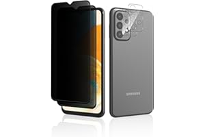 MiKoyi Sichtschutz Schutzfolie für Samsung Galaxy A23 5G, [2+2 Stück] Privacy Displayschutz Kameraschutz Anti Spy Schutz 9H Härte Blickschutzfolie Displayschutzfolie für Samsung Galaxy A23 5G