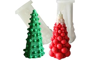 JDH SILICONE Stampi in silicone 3D di Natale,Silicone per calcestruzzo,Babbo Natale e il cervo stampi in silicone,per la produzione di candele (JDH-YTST02)