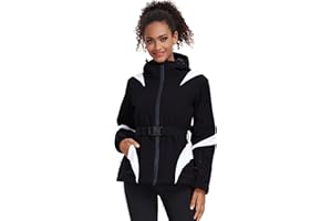 ALSOGO Giacche da sci impermeabili isolate snowboard montagna con cappuccio giacca da neve con cintura