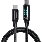 Mcdodo CA-1100 Type-C Cable 100W - Fast Charging Cable with Digital Watt Display, 5A PD QC USB-C, Laptop/Tablet/Phone, 1.2M