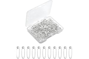 KEEPSWEAT Small Safety Pins Silvery,0.75Inch/19mm Silvery Safety Pin for Clothes Metal Tiny Saftey Pins Rust Resistant Mini Safety Pin for Art Crafting,Sewing,Jewelry Making(120Pcs/Box)