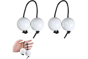 Gwezmxs Kashaka Shaker Instrument für Hochzeit/Partys/Musik Unterricht, Handpercussion, 2 Stück, Weiß