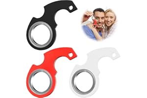 MECCTUCK 3 breloczki do kluczy, spinner, spinner, breloczek do kluczy, Fidget Ring zabawka, breloczek do kluczy, zabawka sensoryczna dla dzieci i dorosłych