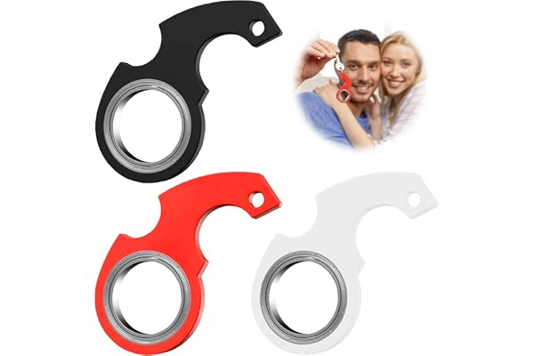 Porte-clés Spinner Fidget Toy - 3 Pièces Pour Enfants et Adultes