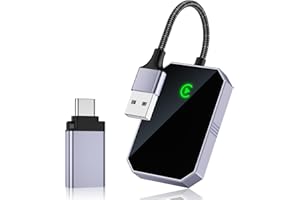 BEYEAH CarPlay Wireless Adapter【2024 Version】, CarPlay Dongle für OEM Wired CarPlay Autos, unterstützt Online-Update Plug & Play, einfache Verwendung, passend für Autos