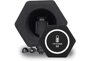 Aurion Microphone Wind Shield Pop Filter Isolation Ball, Acoustic for Record Studios Mic High-Density Sound Absorbing Foam - 