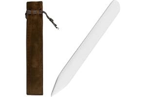 GENERIC Genuine Bone Folder Paper Creaser Set Scorer Crease Marker Card Making Office Supplies Handmade Book Bookbinding Craft Scoring Folding Creasing Paper Crafting Scrapbooking Tool DIY Leather Burnishing