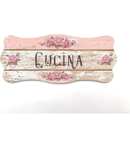 Targa MDF Personalizzata In Legno Stile Shabby Chic - Decorazione - Foto 5