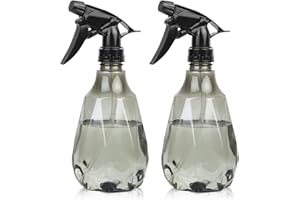 AIOUHMYM Lot de 2 flacons pulvérisateurs d'eau de 500 ml pour plantes, flacons pulvérisateurs de jardin, flacons pulvérisateurs réutilisables en plastique pour nettoyer les plantes de jardin et la