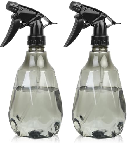 Vwoqiy 2 Pezzi 500 ML Spruzzino Nebulizzatore per Piante, Flaconi Spray, Bottiglie Spray Vuoto Riempibile, Spruzzino Nebulizzatore Flacone per Piante Fiori Giardino (Grigio