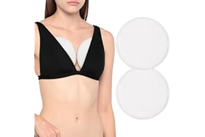 SHCHME 2 PCS Castor Oil Pack, Castor Oil Pack Wrap Breast Pads, Reusable And Washable Castor Oil Pack Compress for Breast (Oil Not Included)(Breast Pads White)
