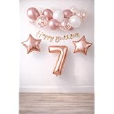 7 Yaş Rose Gold Konsept Doğum G&uuml;n&uuml; Seti